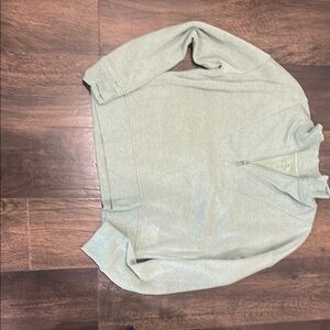 Light Green Half-Zip Pullover